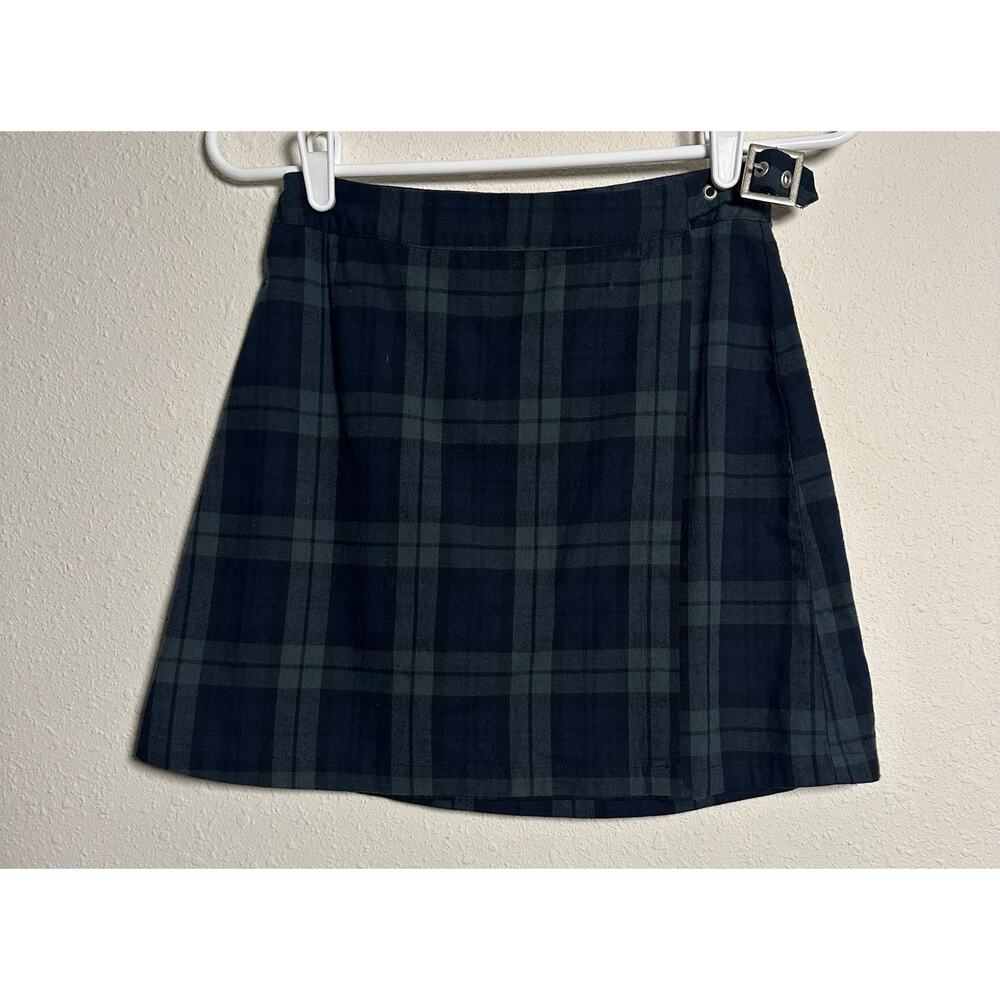 Brandy Melville Dana plaid mini skirt.